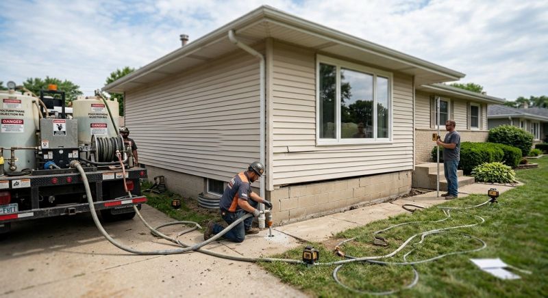 Sinking Foundation Lifting in Columbus, OH